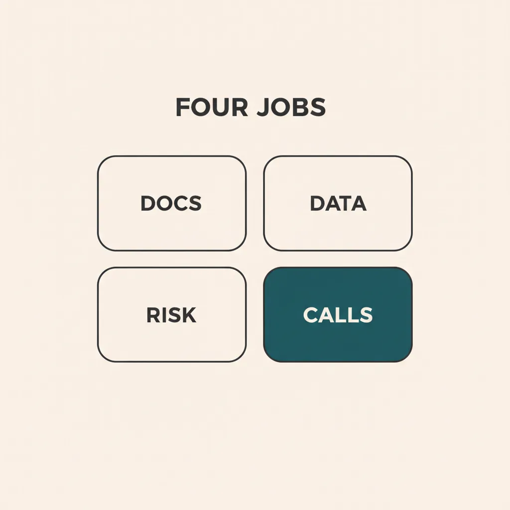 The four jobs AI does in tenant screening: documents, data, risk, and calls
