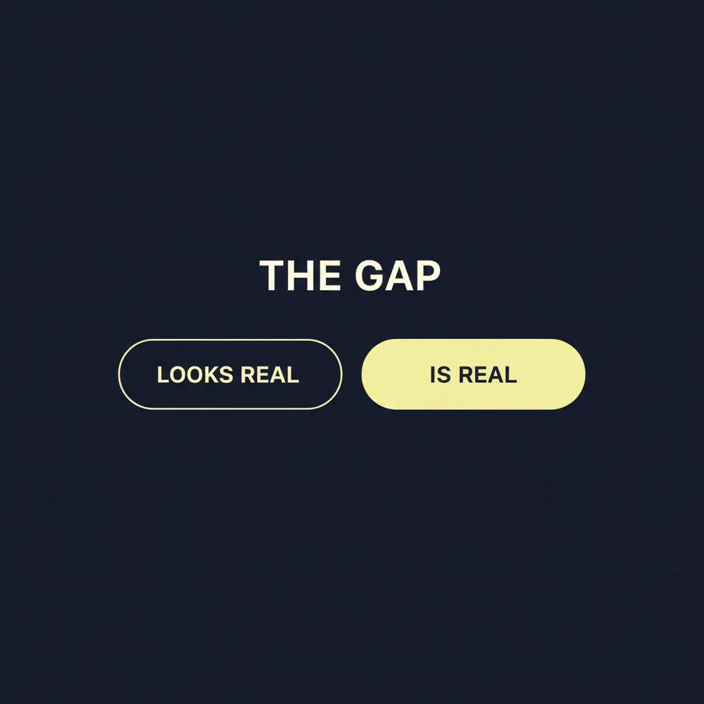 The gap between a document that looks real and employment that is real