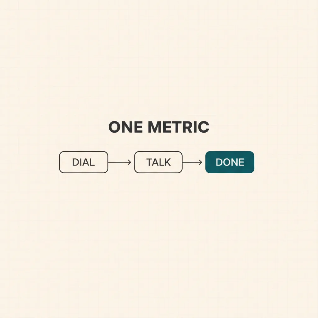 Dial, talk, done: the single outcome we measured